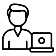 Summer Programs 7 person sitting by computer